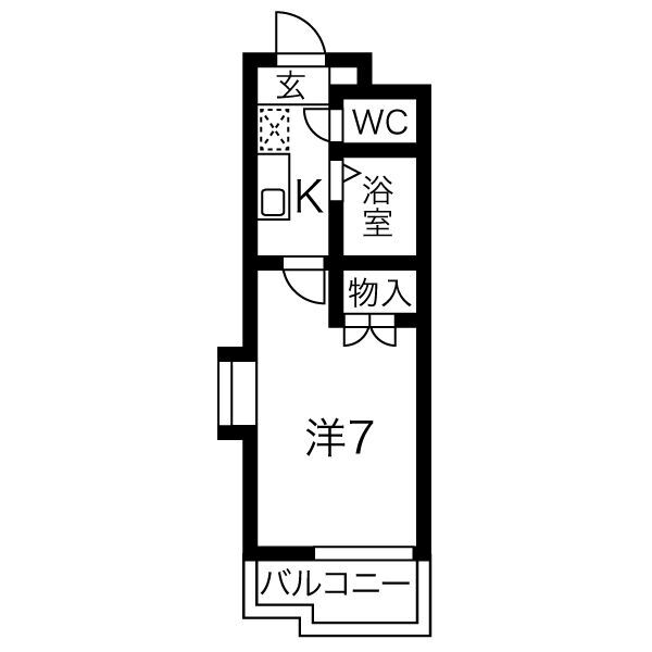 ハイライフ旭の間取り