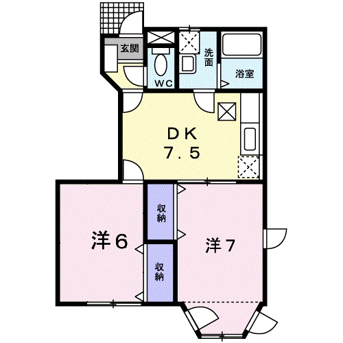 ホープシティＨＩＲＯの間取り