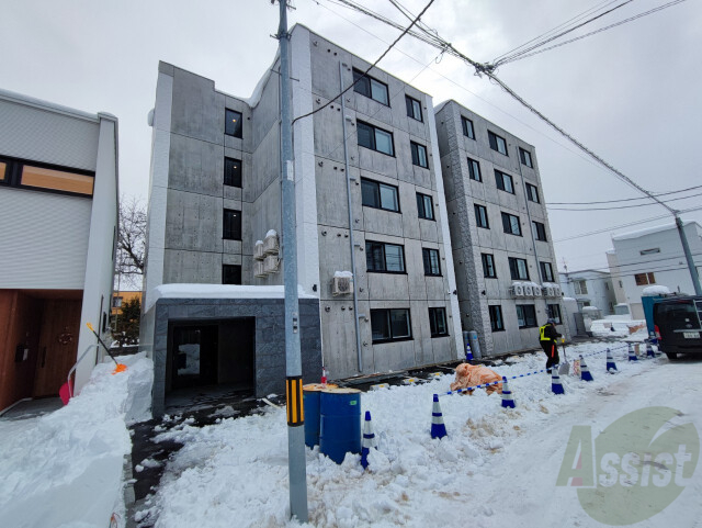 建物外観　札幌市北区北二十七条西「ラピスブラオＮ２７」