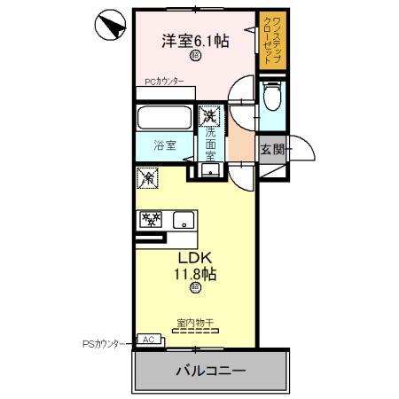 ＢＲＡＮＳＩＡ堀上町（ブランシア）の間取り