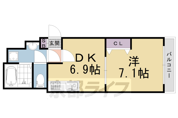 嵯峨野ライフの間取り