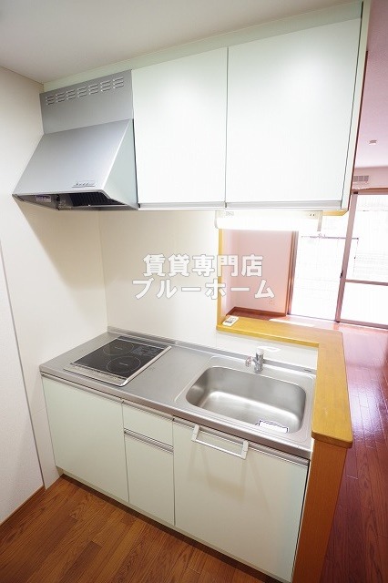キッチン　IH２口のカウンターキッチン！
