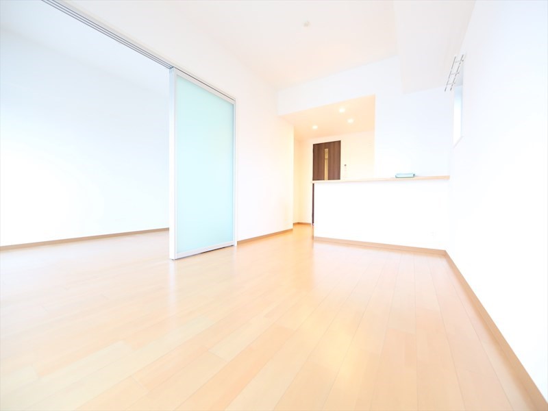 居室・リビング　ＬＤＫ12.3帖　2面採光　カウンターキッチン　エアコン完備