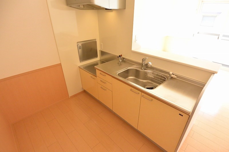 キッチン　2口ガスコンロ設置可能