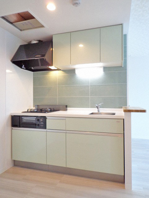 キッチン　嬉しいシステムキッチン付きです♪コンロを買わなくてもOK♪