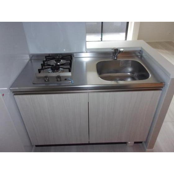 キッチン　建築中室内