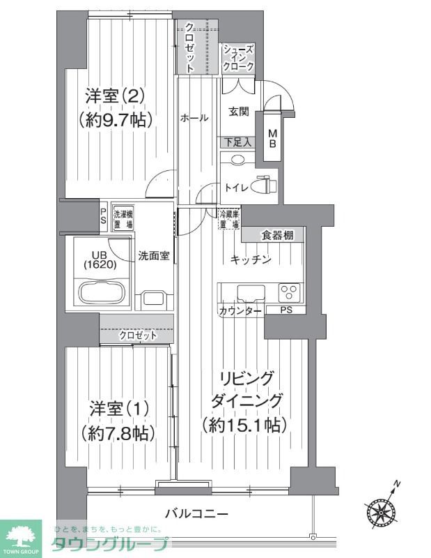 T s garden北柏2号棟の間取り写真