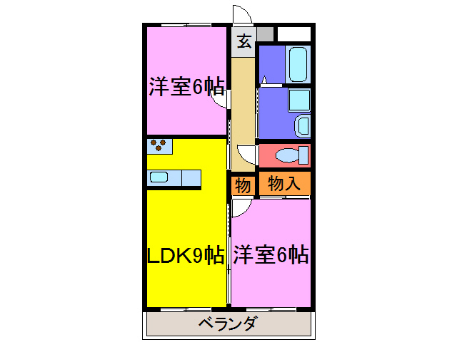 ＪＲ姫新線 播磨新宮駅 4階建 築33年の間取り写真