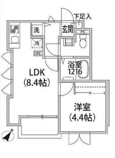 東急大井町線 上野毛駅 徒歩6分 2階建 築14年の間取り写真