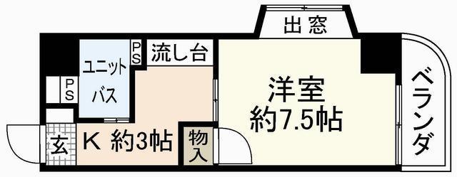 第55東白島ビルの間取り写真