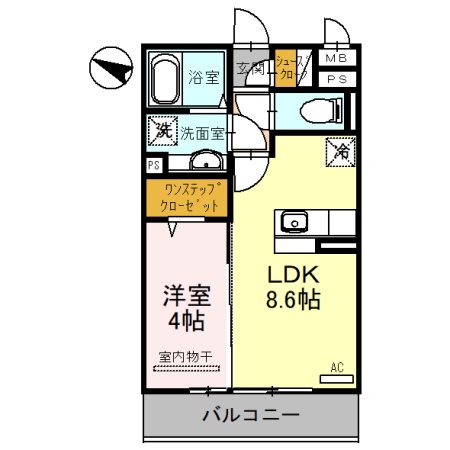 アビタシオン花房の間取り写真