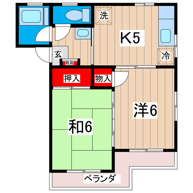 大成ハイツの間取り