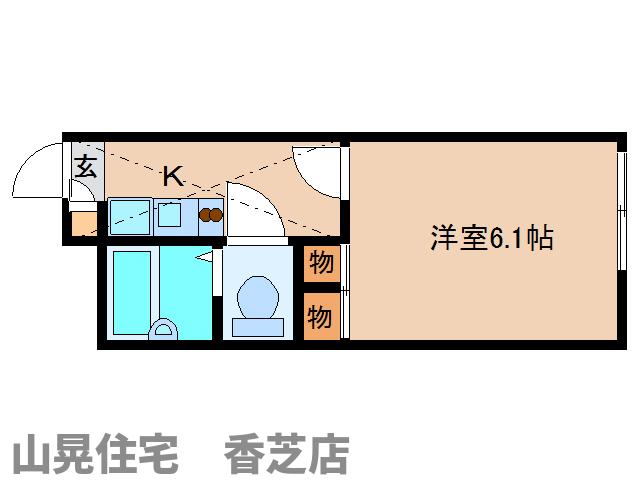 香芝市狐井のアパートの間取り