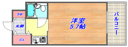 ビシック西進の間取り