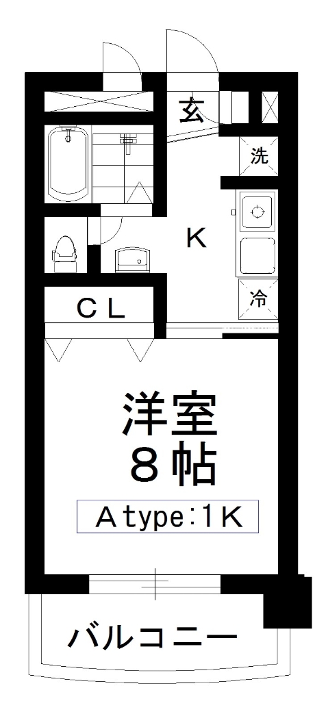 ヱビスヤパークサイドの間取り