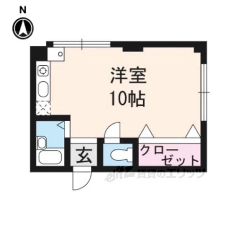 【京都市下京区新日吉町のマンションの間取り】