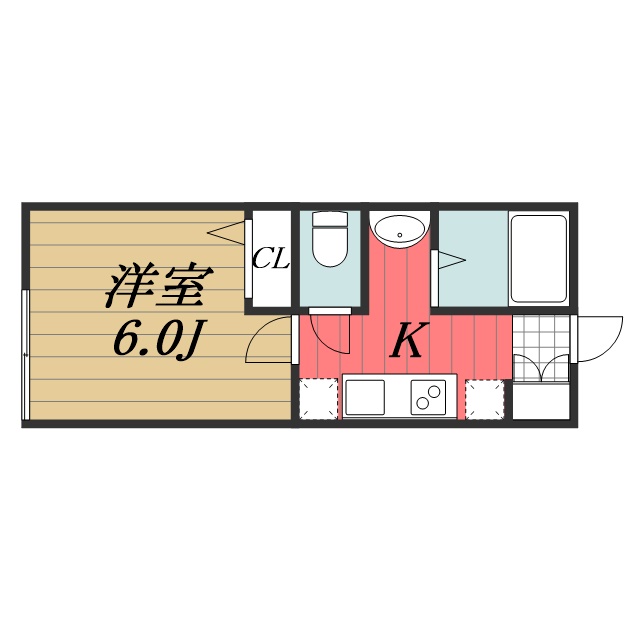 千葉県千葉市中央区登戸５（アパート）の賃貸物件の間取り