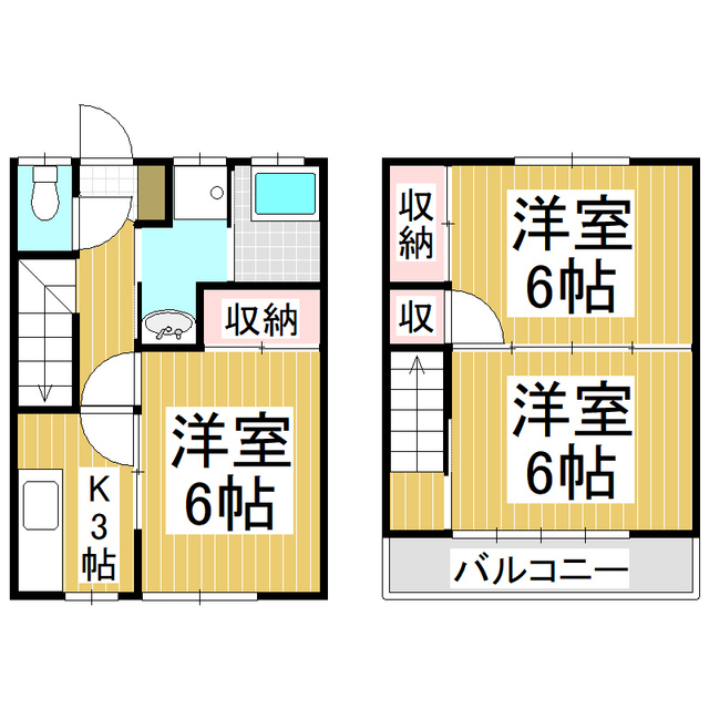 長野県飯田市鼎中平（一戸建）の賃貸物件の間取り