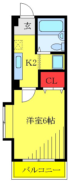 東京都北区神谷２（マンション）の賃貸物件の間取り