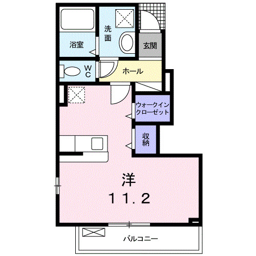 ファインヒルBの間取り