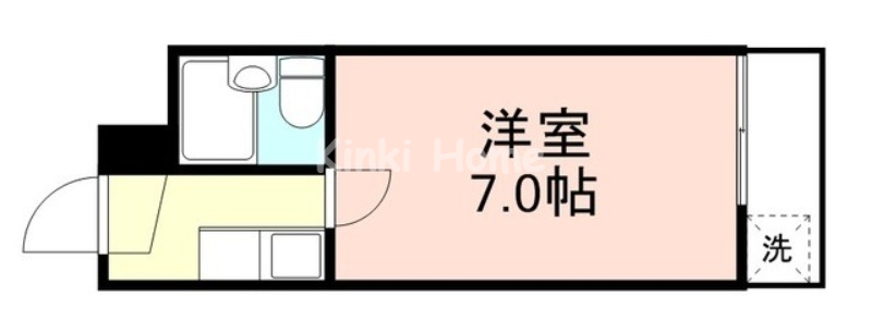 和歌山市黒田のマンションの間取り