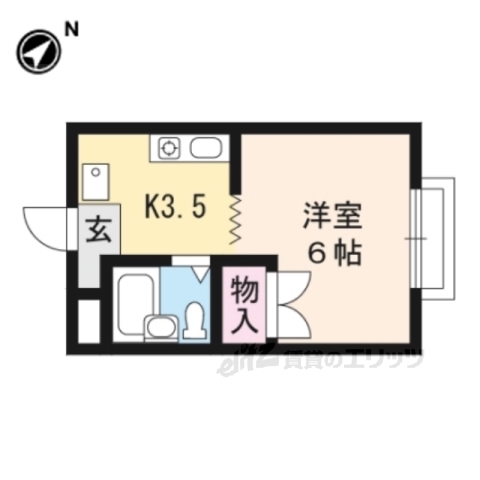 草津市草津のマンションの間取り