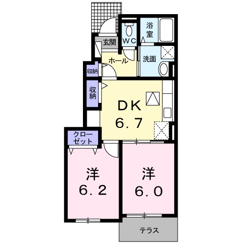 サニー　プレイスの間取り