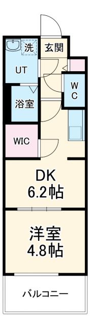 京都市中京区壬生天池町のマンションの間取り