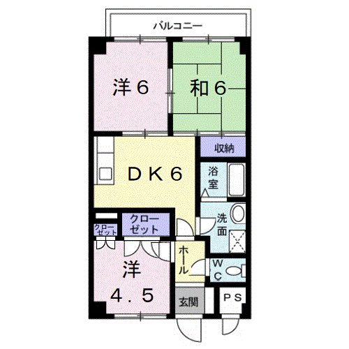 ハーベスト壱番館の間取り