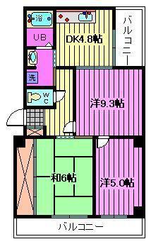 ボヌール常盤の間取り