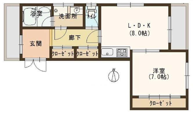 【イーストン楠葉の間取り】