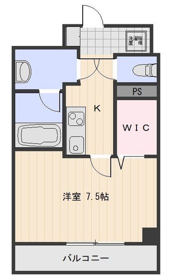 【岡山市中区中納言町のマンションの間取り】