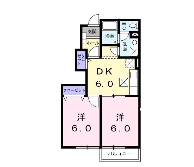 レガート　Ｃの間取り