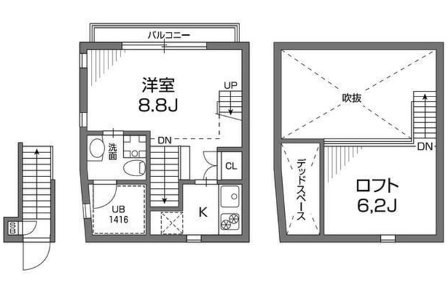 大田区千鳥のマンションの間取り