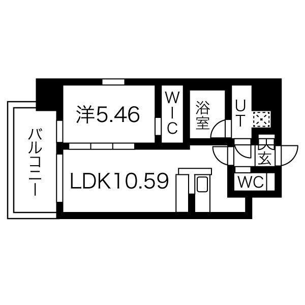 【プレジオ難波の間取り】