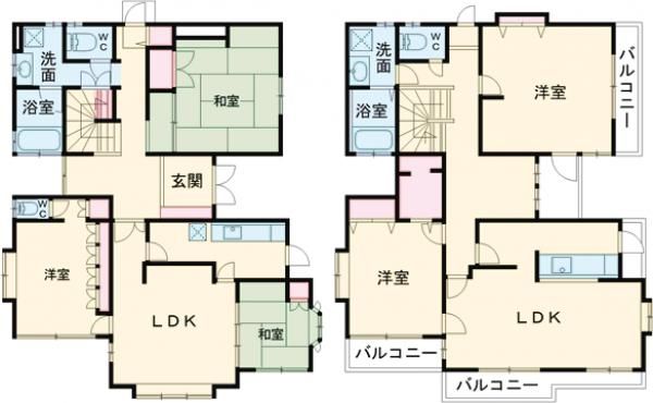 高木町戸建の間取り