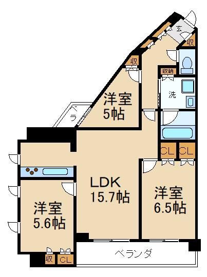 ファインフラッツ樟葉グランデの間取り