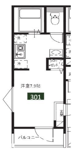 さいたま市南区辻のアパートの間取り