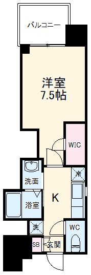 エステムコート名古屋平安通クチュールの間取り