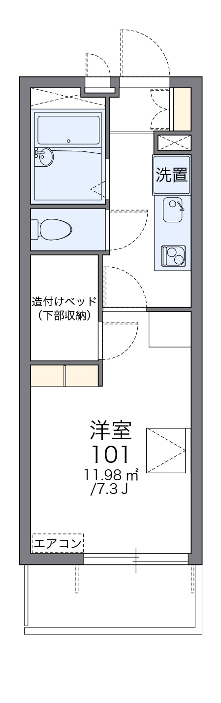 レオパレスIYの間取り