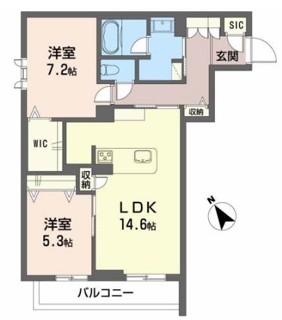 シャーメゾンプレミア椿の間取り