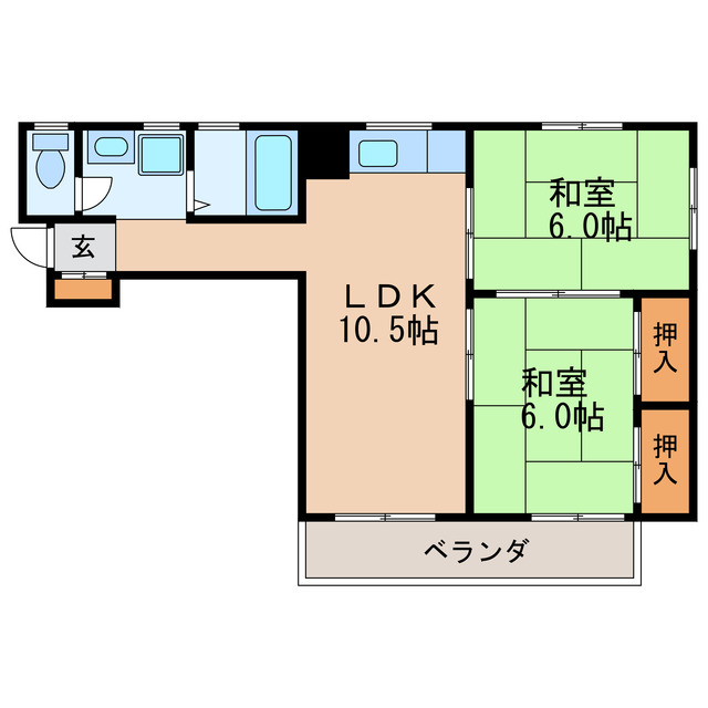 赤塚ハイツの間取り