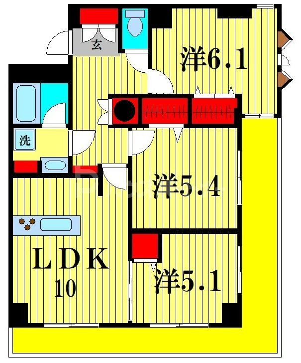 ジョイム新松戸の間取り