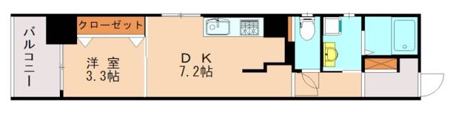 福岡市東区香椎駅前のマンションの間取り