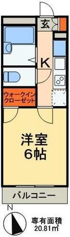 流山市流山のマンションの間取り