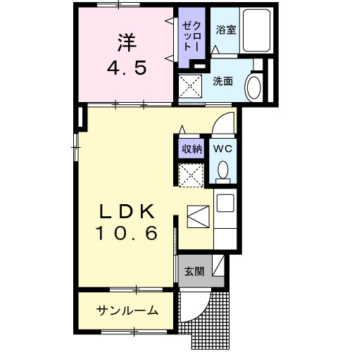 春告鳥（ウグイス）の間取り