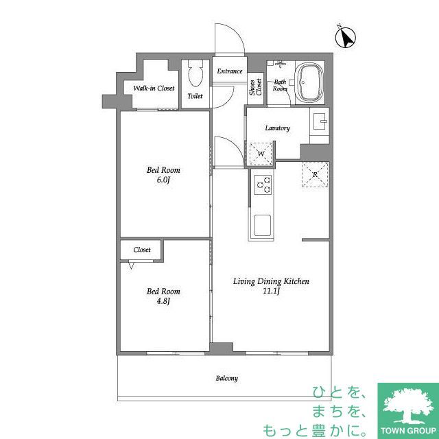 大田区田園調布本町のマンションの間取り