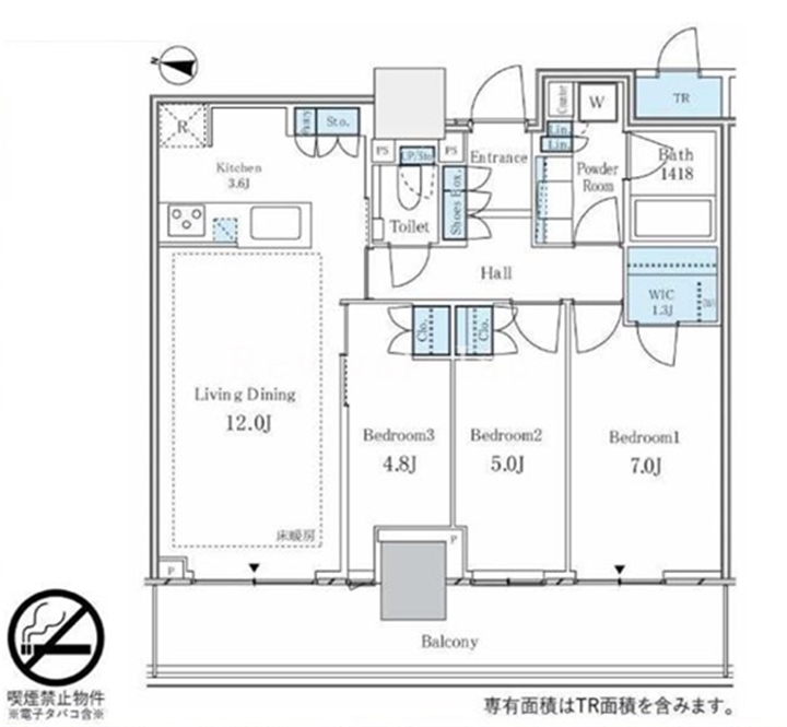 パークタワー西新宿の間取り