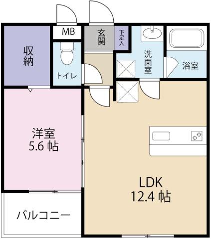 ザ・コンフォート蔵本の間取り