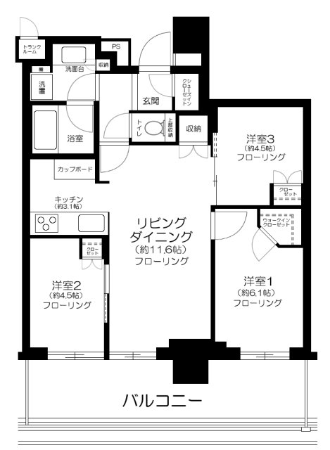 江東区有明のマンションの間取り